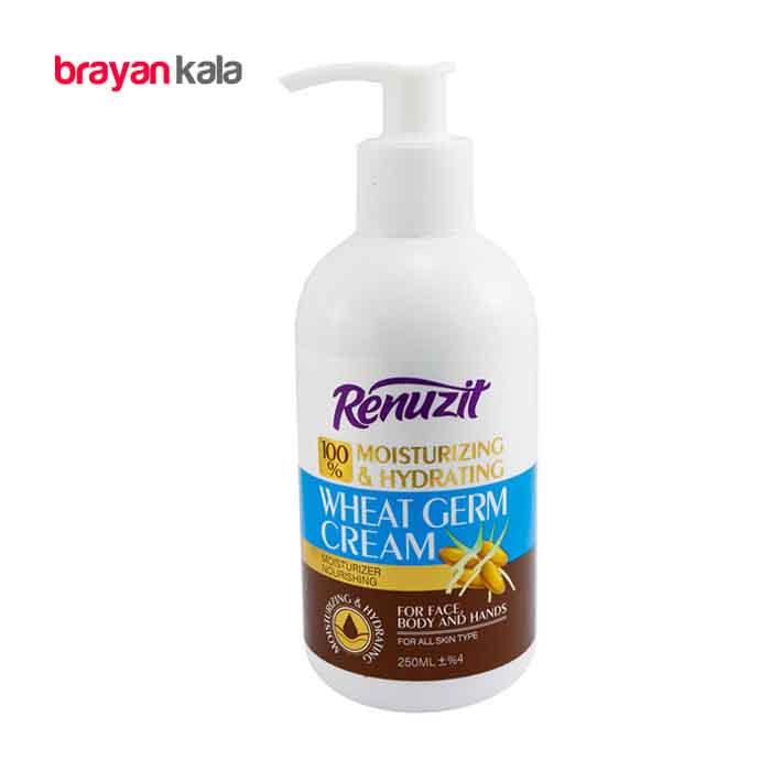 عکس اصلی کرم آبرسان و مرطوب کننده 250 میلی لیتری رینوزیت مدل جوانه گندم WHEAT GERM